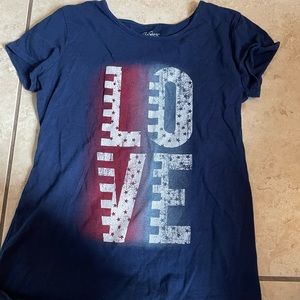 LOVE USA navy blue shirt